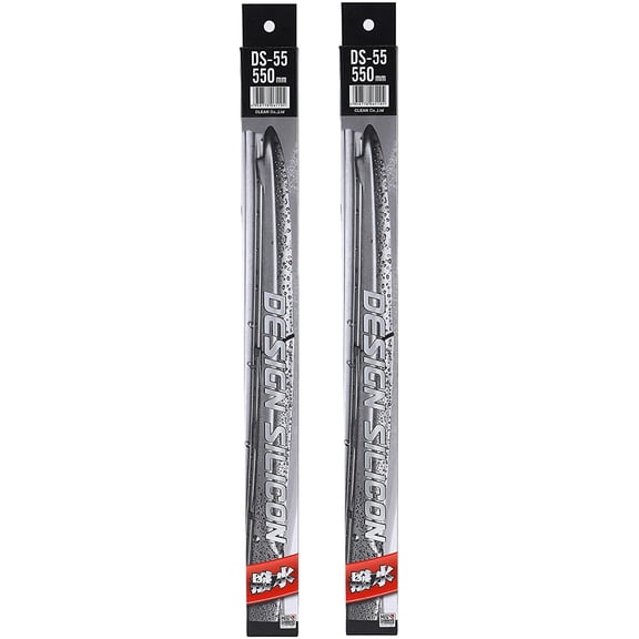 MITA DS Water Repellent Design Silicon Wiper Blade Fit for J-HOOK type 9x3, 9x4 SET OF 2