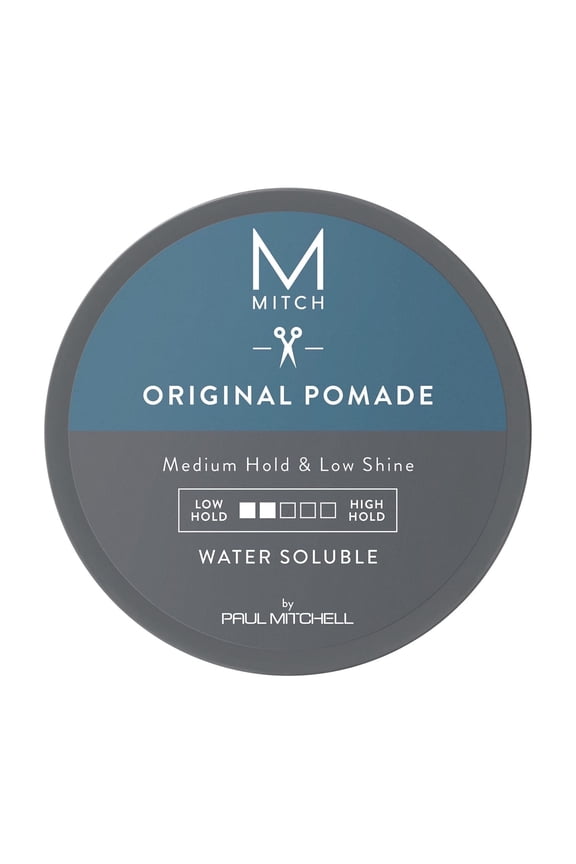 by Paul Mitchell Original Pomade for Men, Medium Hold, Low Shine Finish, Water-Soluble, For All Hair Types, 3. oz.