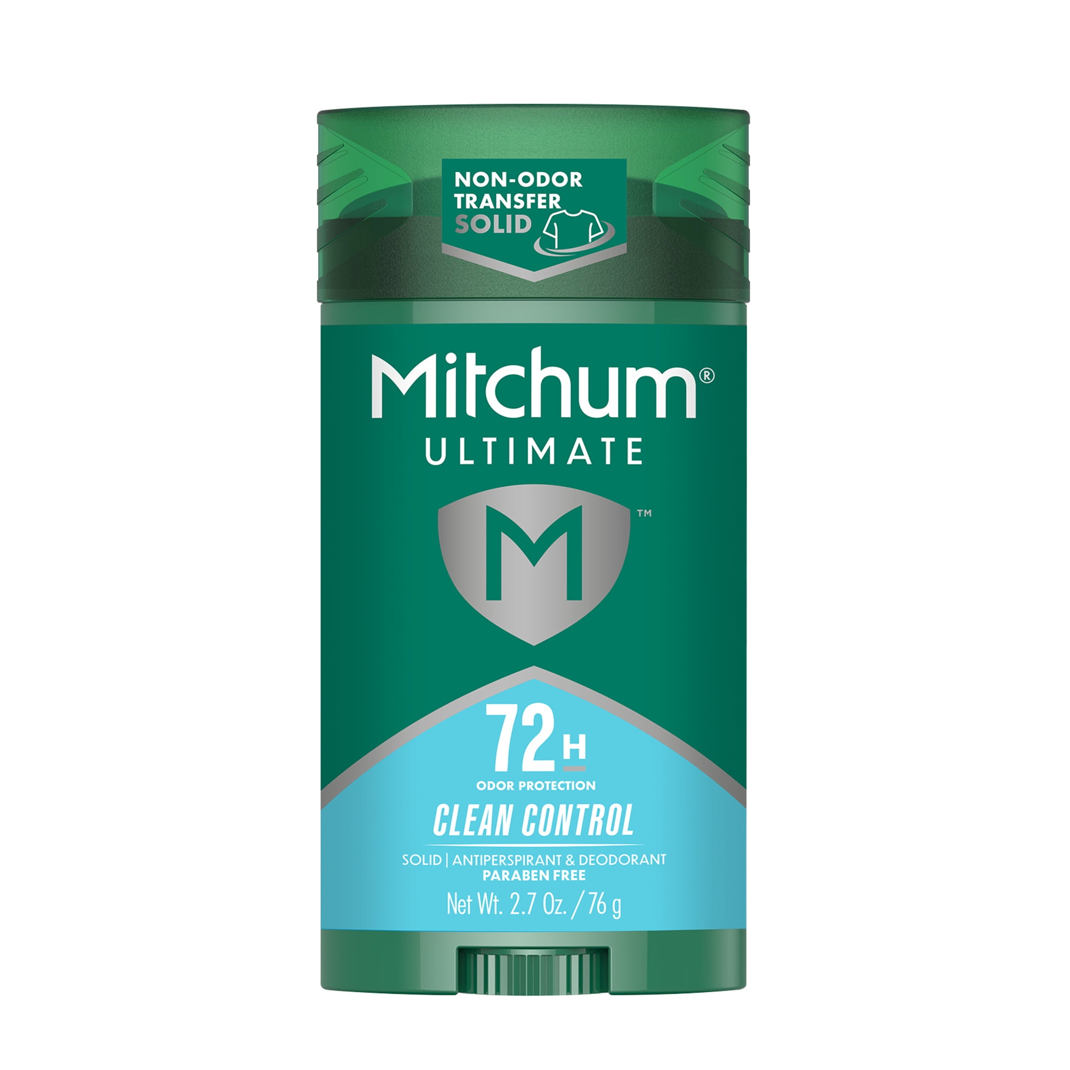Mitchum Ultimate 72H Odor Protection Men’s Antiperspirant & Deodorant, Invisible Solid, Clean Control, 2.7 oz