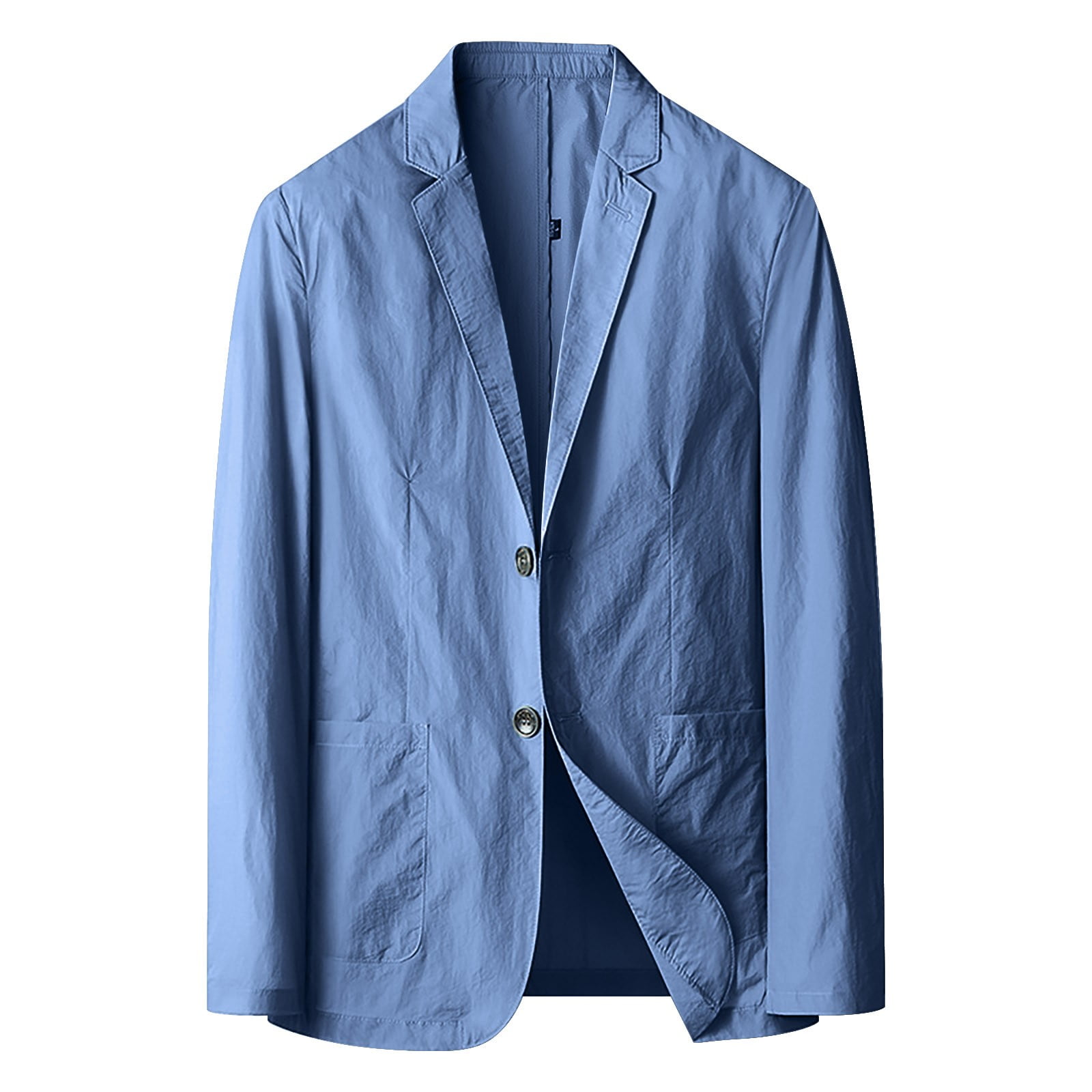 MITCOWBOYS Men s Sport Coats Blazers Business Leisure Spring Summer Thin Single Western Solid Color Suit Collar Single Breasted Sunscreen Suit