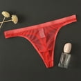 thumbnail image 1 of MITCOWBOYS Mens Thong, Mens Ransparent Thong Thin Mesh Sexy Underwear Fun, Mens Underwear, Mens Shorts, Red L, 1 of 3