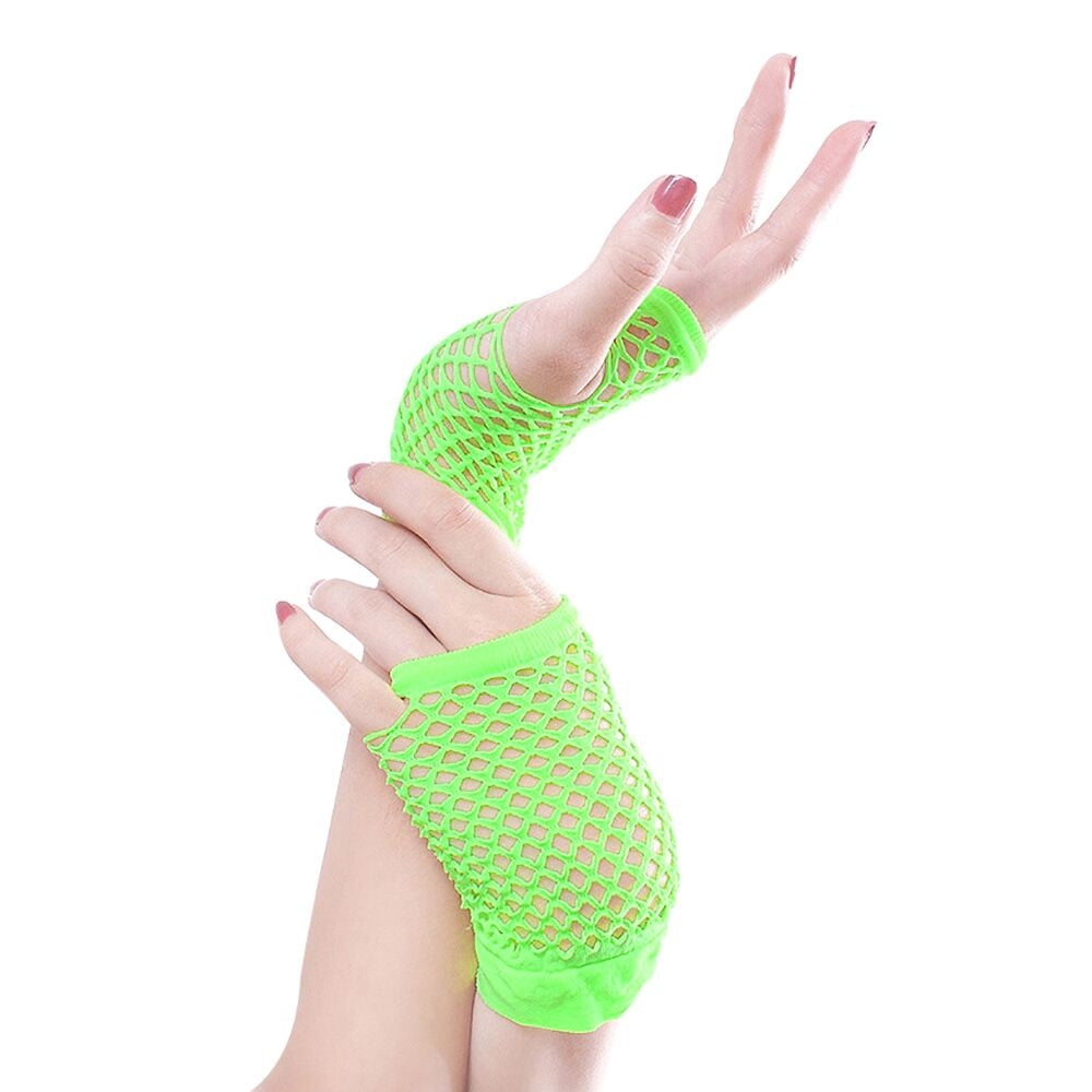 YgneeDom 80s Fishnet Gloves For Women And Girls In - Foto 6