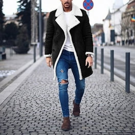 Male Autumn And Winter Zip Casual Stand Collar Long Sleeve Vacation Outdoor Knitted Wool Jacket Tan Bubble Coat Mens Jackets Winter Cowboy Duster Coat Mens Trench Wool Coat Mens Heavy Winter Coats