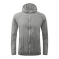 thumbnail image 1 of MITCOWBOYS Womens Sweaters, Women Solid Rain Jacket Outdoor Plus Size Hooded Windproof Loose Coat Water Proof Reflective Stripe, Sweaters for Women, Winter Coats for Women 2024 Trendy, Grey M, 1 of 3