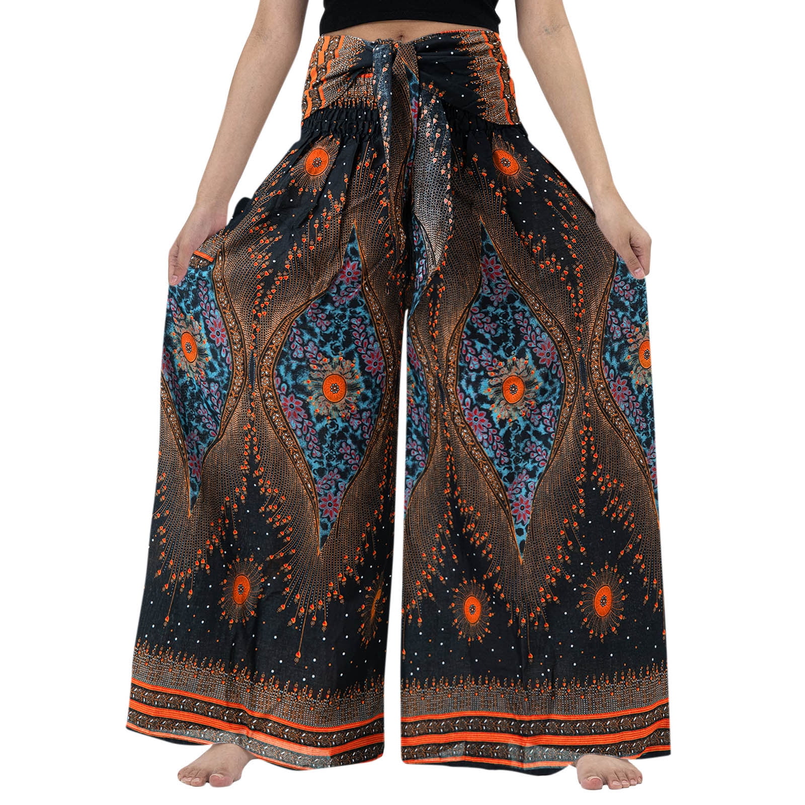 Pantaloni ITALIANI Lagenlook BOHO Hippy HAREM LOUNGE Pantaloni - Foto 2
