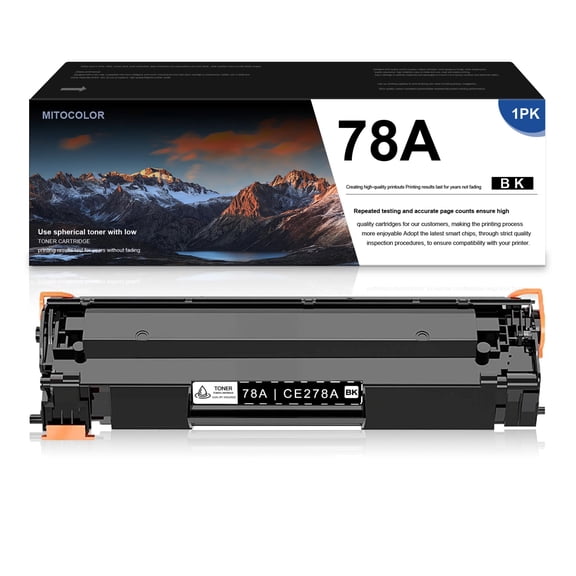 MITOCOLOR Compatible Toner Cartridge Replacement for HP 78A CE278A to use with Pro P1606dn P1566 P1606 P1560 M1536dnf (Black, 1-Pack)