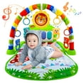 MITOJOSYEER Baby Play Mat,Baby Gyms Play Mats，Newborn Piano Activity