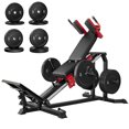 thumbnail image 1 of MITONOS Compact Leg Sled Machine, 30-Degree Adjustable Angles Leg Press Machine for Home Gym, Compact Hack Squat Machine with Removable Shoulder Pad, Lower Body Workout Equipment, 1 of 10
