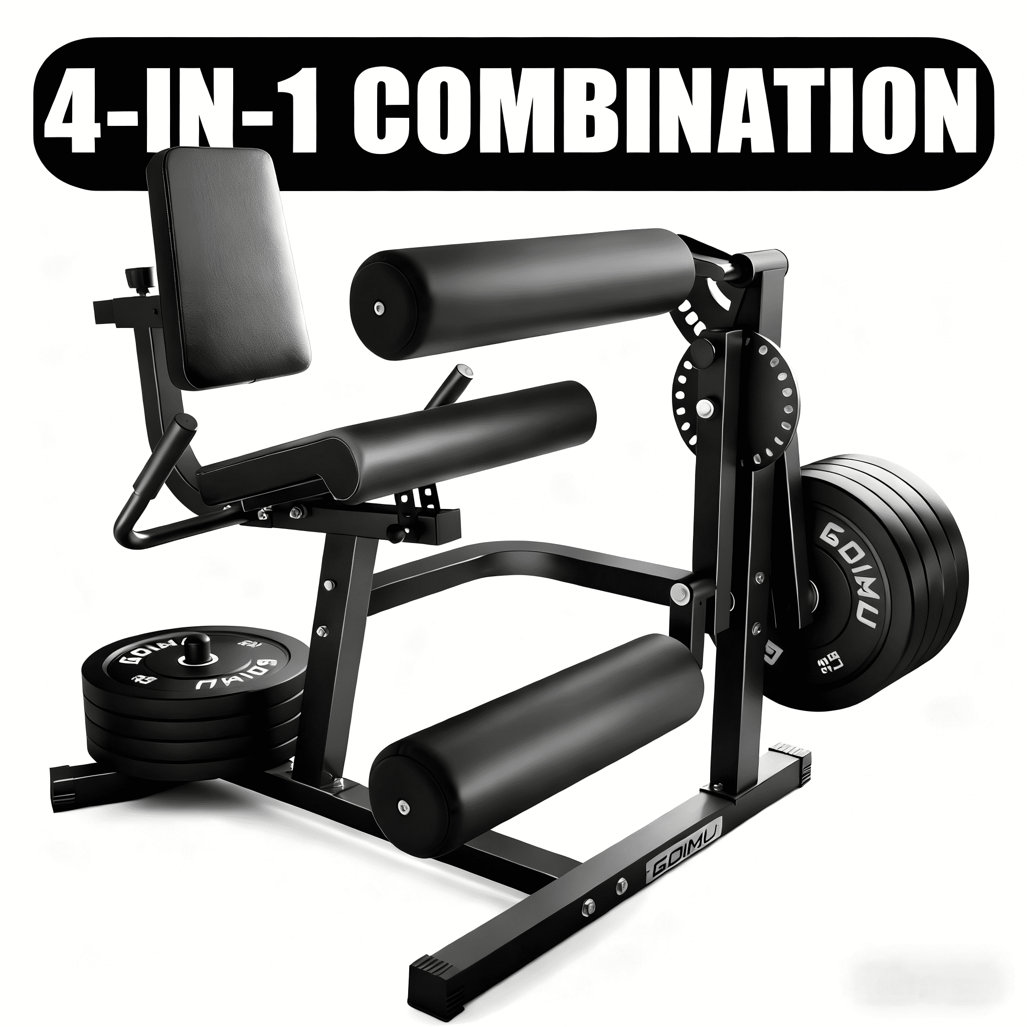 Walmart exclusive discounts  MITONOS Leg Extension and Curl Machine, 4 in 1 Lower Body Workout Machine， Adjustable Leg Curl Machine, Leg Extension Machine with Exercise Bench, Home Gym Weight Machine