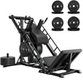 thumbnail image 1 of MITONOS Leg Press Hack Squat Machine Combo, 3 in 1 Adjustable Leg Press Machine for Home Gym, Smooth Leg Exercise Machine, Hack Squat Machine for Full Lower Body Workout with Weight Storage Posts L2, 1 of 12