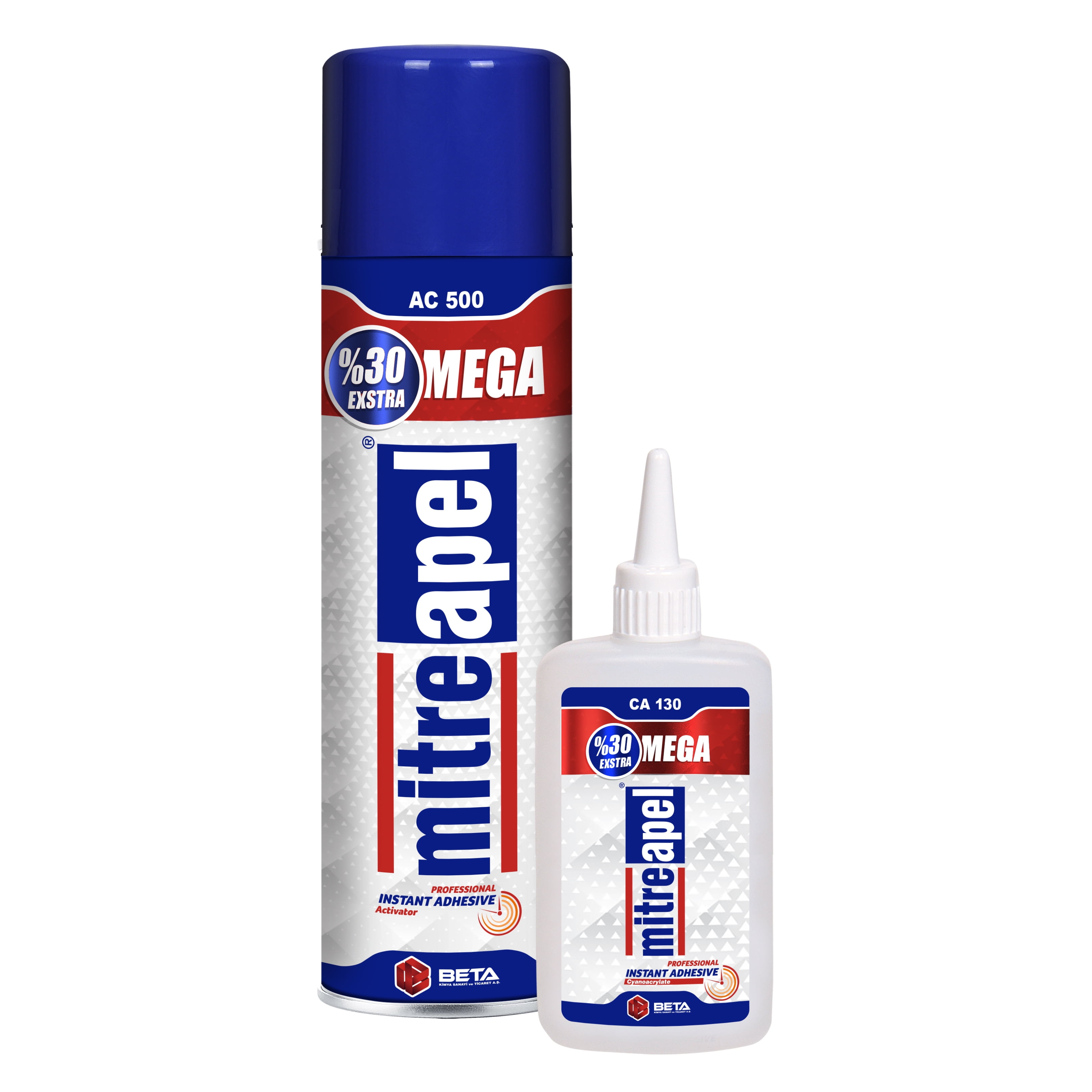  MITREAPEL Super CA Glue (50 x 1.7 oz) with Spray Adhesive  Activator (50x6.7 fl oz) Ca Glue with Activator for Wood, Plastic, Metal,  Leather, Ceramic-Cyanoacrylate Glue for Crafting&Building (50 Pk) 