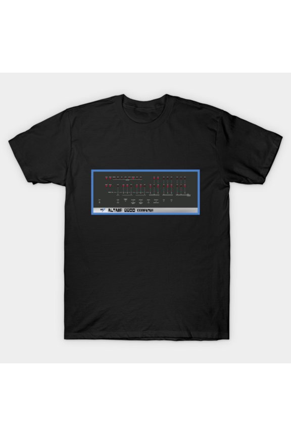 MITS Altair 8800 Microcomputer Vintage Mainframe Tech History Unisex T-Shirt, up to size 3XL.