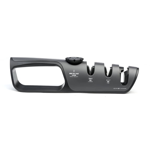 MITSUMOTO SAKARI Knife Sharpener, Japanese kitchen Knife Sharpener with Adjustable Angle Knob