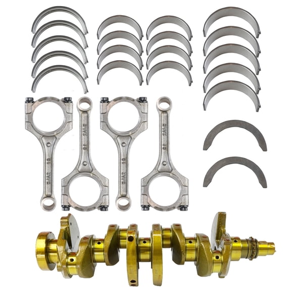 MITZONE 1.6L Engine Crankshaft Con Rods & Bearing Kit Compatible with 2012-2017 Hyundai Accent 2012-2017 Kia Rio 2014-2015 Soul 23110-2B610 23510-2B010 21020-2B100