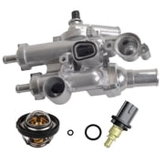 MITZONE Aluminium Thermostat Housing for Dodge Jeep Chrysler 200 Sebring Compass Patriot Avenger Caliber Journey 1.8L 2.0L 2.4L Replace 68003582AB