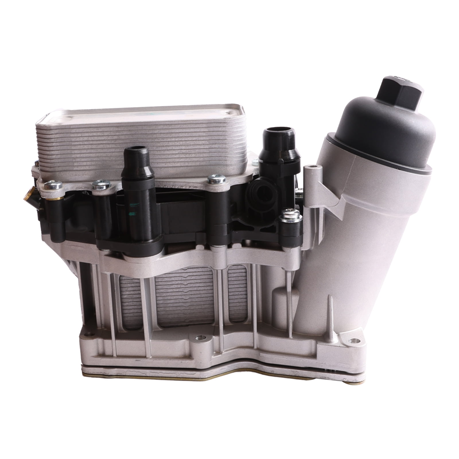 MITZONE Aluminum Oil Cooler Filter Housing Assembly Compatible with 2014-2018 N47 N57 BMW 740Ld X3 328d 535d Base xDrive X5 xDrive35d 3.0L 2.0L L6 L4 Diesel