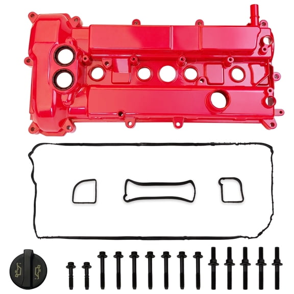 MITZONE Aluminum Valve Cover Compatible with Ford Focus EcoSport S SE SEL Titanium 2.0L L4 Gas Flex 2014-2022 Replace FM5Z6582A FM5Z6582E FM5E6K271AC