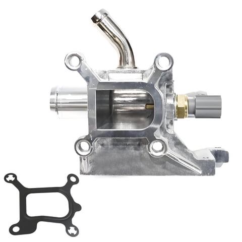 MITZONE Engine Coolant Thermostat Housing Water Outlet Assembly Compatible with 2.0L 2.3L 2.5L 2006-2015 Mazda 3/5/6/CX-7 2004-2015 Ford Focus S-MAX