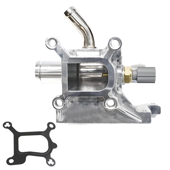MITZONE Engine Coolant Thermostat Housing Water Outlet Assembly Compatible with 2.0L 2.3L 2.5L 2006-2015 Mazda 3/5/6/CX-7 2004-2015 Ford Focus S-MAX