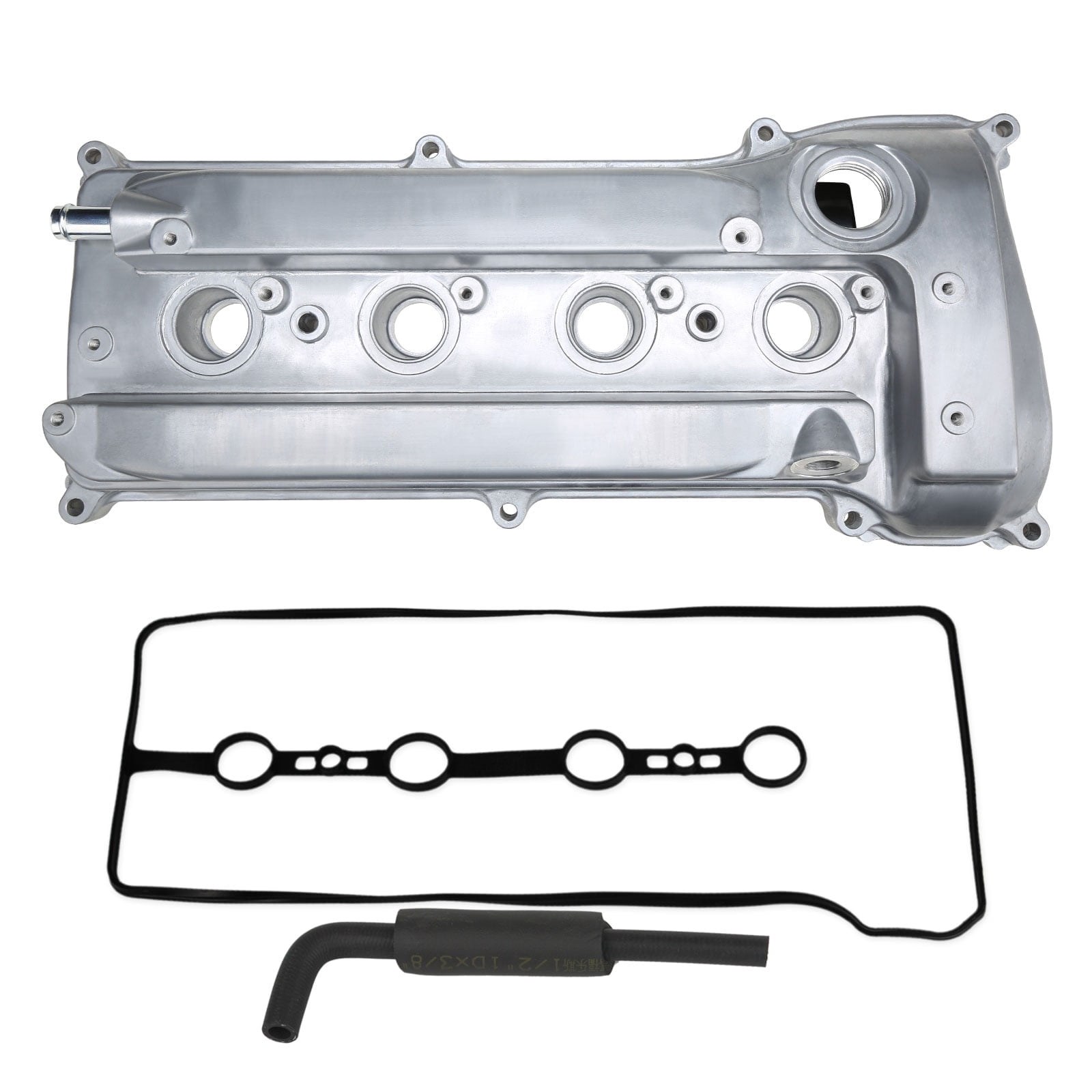 MITZONE Engine Valve Cover with PCV Hose & Gasket Compatible with 2001-2015 Toyota Camry Corolla RAV4 Highlander Solara Matrix Scion tC xB 2.4L Replace 11201-28014 11201-28033