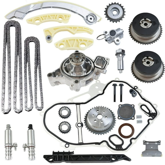 MITZONE Head Gasket Set & Timing Chain Kit & Water Pump Compatible with 2011-2017 Buick 2011-2017 Chevy 2011-2017 GMC Terrain 2.4L L4 2009 Pontiac 2.2L L4  Head Gaske,9-4201S HS26517PT