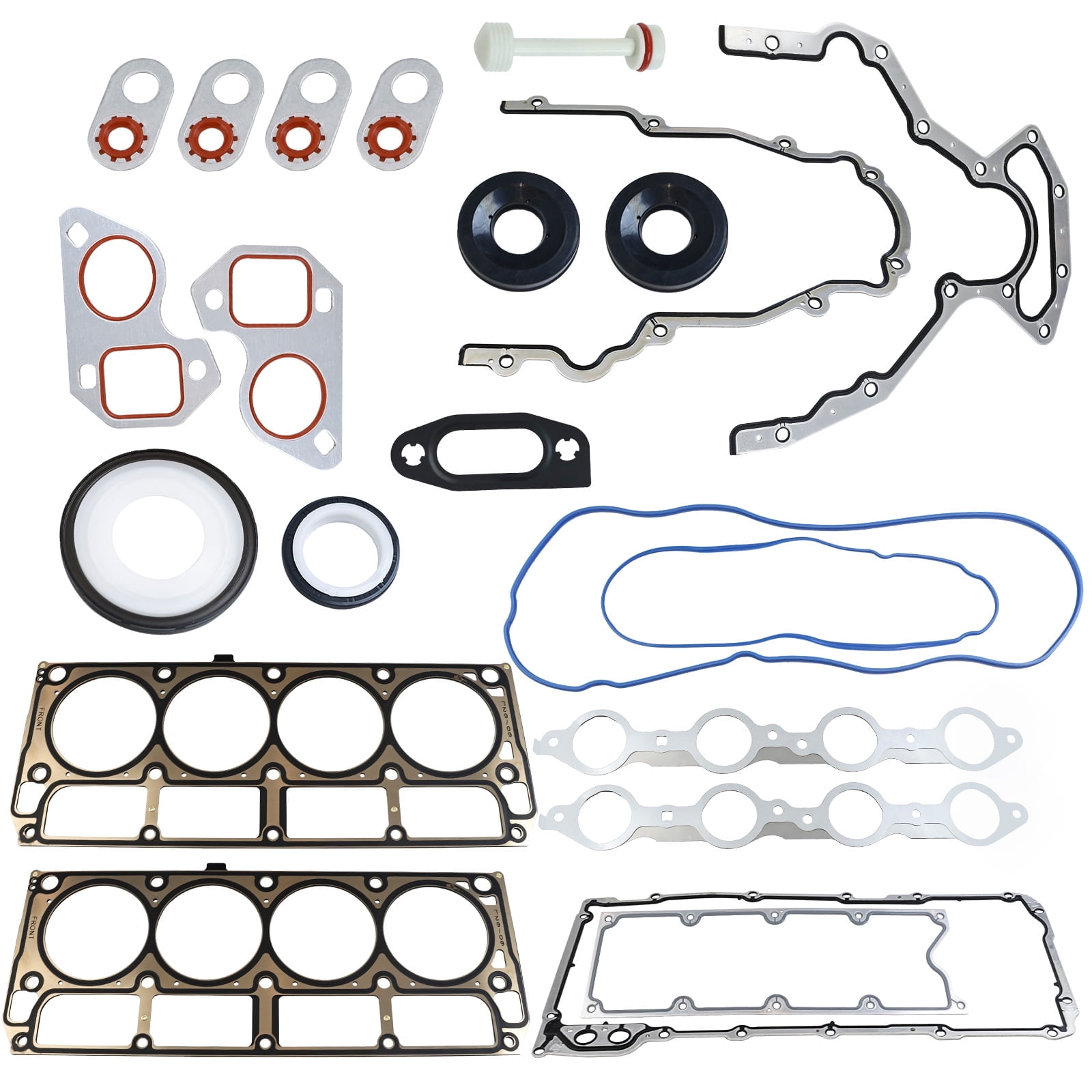 MITZONE LS Gasket Set Kit & LS9 Head Gaskets Compatible with 1999-2010 Chevy Silverado GMC Sierra 1500 2500 3500 Replace12622033 12585673