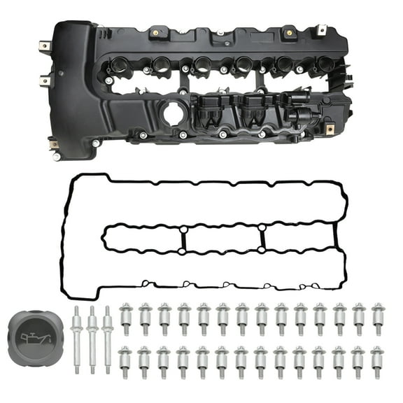 MITZONE N54 Valve Cover with Gasket & PCV 2007-2016 Compatible with BMW 135i 335i 535i x6 z4 740Li 3.0L with Turbo Replace 11127565284