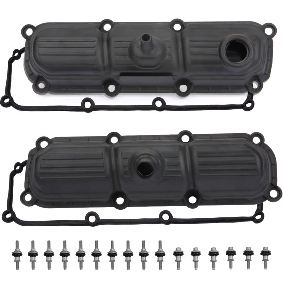 MITZONE Valve Cover Left and Right Compatible with Dodge Grand Caravan 2004-2010 Caravan 2004-2007 for Chrysler Pacifica 2005 2007 2008 Town Country 2004-2010 for Jeep Wrangler 2007-2011 3.3L 3.8L