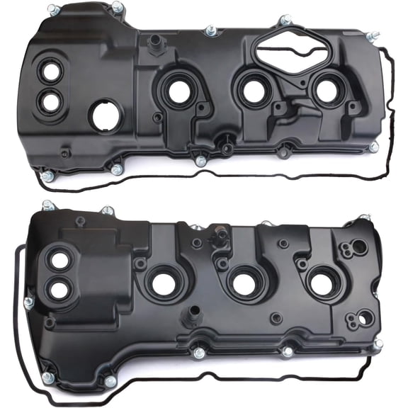 Mitzone Aluminum Valve Cover Set Compatible with Ford Expedition F 150 Transit 150 250 350 Lincoln Navigator 3.5L V6 2013-2023 Replace BL3E6K273CB DL3E6K271FA