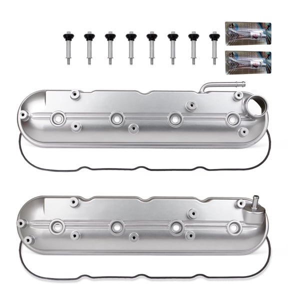 MITZONE Valve Cover Compatible with Chevy Silverado Sierra Express Savana Avalanche 4.8 5.3 6.0L Camaro Corvette CTS-V Firebird GTO 5.7 6.0L 6.2L V8