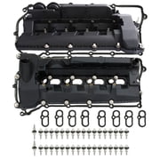 MITZONE Valve Cover Left Side and Right Side Compatible with Land Rover LR4 Range Rover Sport 2010-2021 5.0L V8 Replace LR041443 LR010784
