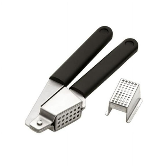 MIU France 90072 Stainless Steel Garlic Press with 2 Removable Head