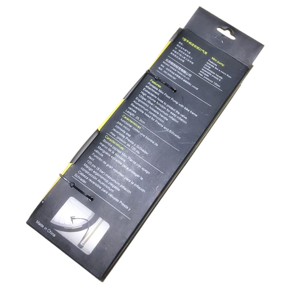 MIUBAGIAL Portable Bike Aluminum Tire Hand High Pressure Inflator