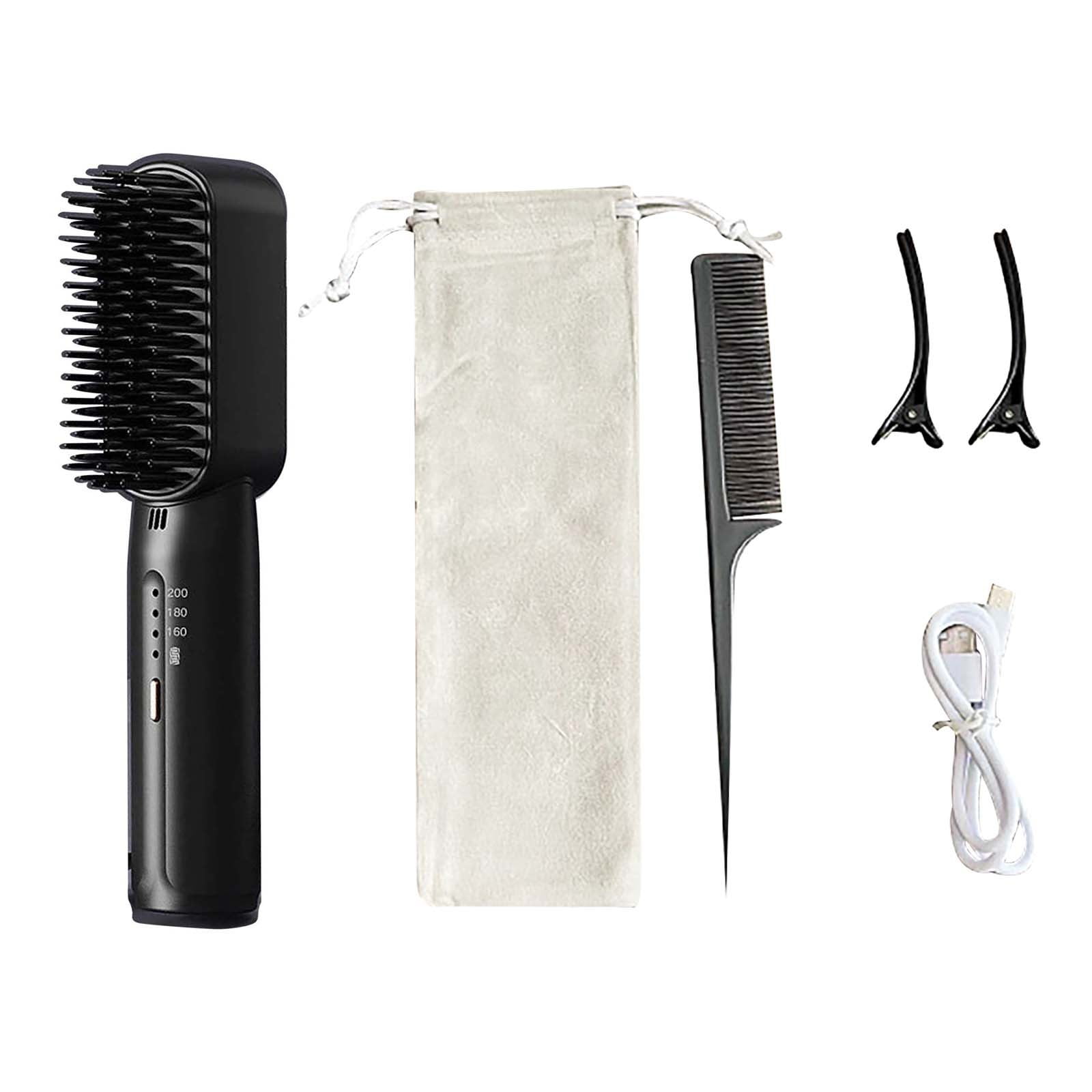 MIUBAGIAL Wireless Hair Straightening Comb Negative Ion Does Not Hurt Hair Portable USB Charging Straightening Splint Dormitory Artifact Mini Electric Comb Walmart