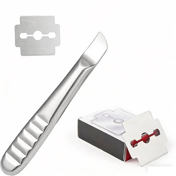 OFEFE Professional Callus Shaver Kit with 10 Replacement Blades - Stainless Steel Foot Callus Remover Tool for Dead Skin, Cracked Heels & Hard Skin Removal, Pedicure Tools for Smooth Feet & Hands