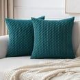 Throw Pillow Covers Soft Corduroy Decorative Set of 2 Boho Striped