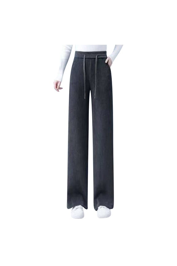 Casual Pants for Women Tall Schneier Wide Leg Pants For Women XXXL Dark Gray