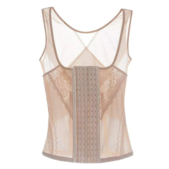 MIUOWANP Corset Bodysuit for Women Plus Size Ladies Sexy Lace Hollow Shaping Body Shaper Corset with Shoulder Strap Shaper