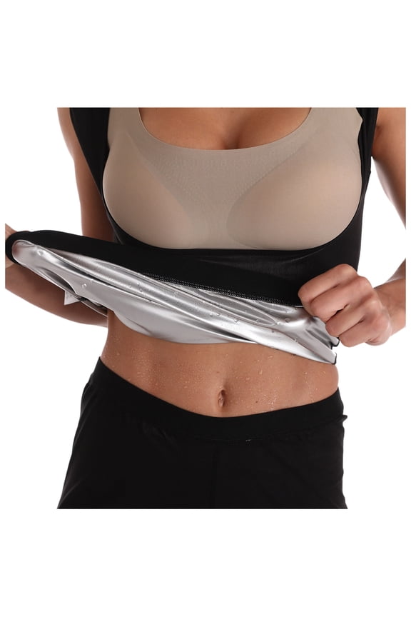 Corset Top with Sport Women Sports Sweat Shapewear Chest Support Abdomen Body Shaper Vest