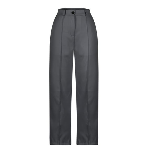 MaFYtyTPR Women's Business Casual Dress Pants Plus Size Solid Color Stretchy Comfortable Regular Fit Work Wear 02-Dark Gray,XL