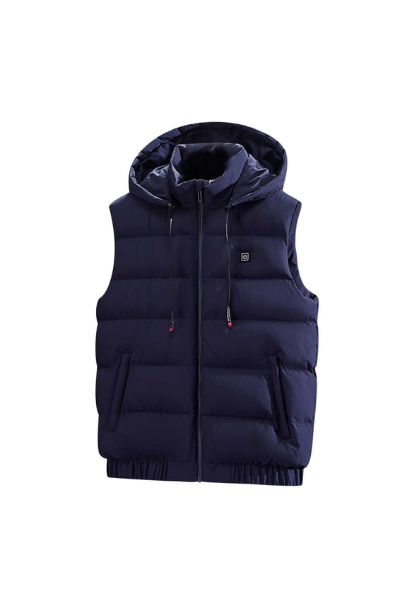 Heated Jackets for Men 3XL Men's 9 Smart Heating Jacket Charging Smart USB Carbon Fiber Heating Warm Hooded Men's And Women's Same Jacket Coat