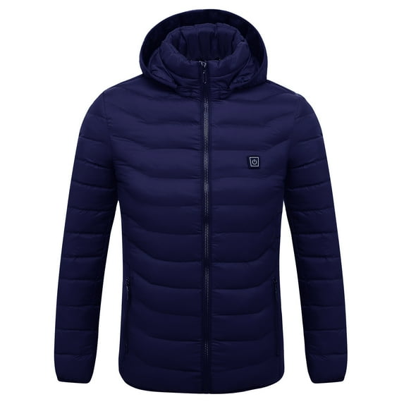 MIUOWANP Heated Jackets for Men 4XL Outdoor Warm Clothing Heated For Riding Skiing Fishing Charging Via Heated Coat