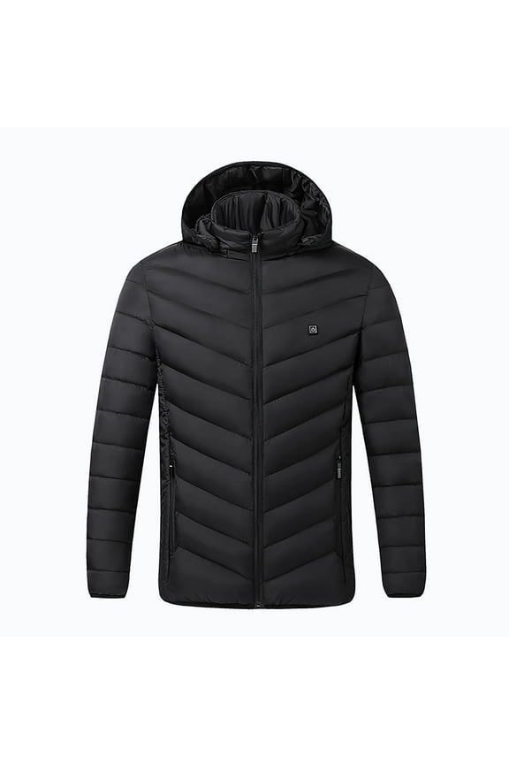 Heated Jackets for Men Waterproof Outdoor Warm Clothing Heated For Riding Skiing Fishing Charging Via Heated Coat