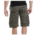 thumbnail image 1 of MIUOWANP Men's Cargo Shorts Solid Color Elastic Waistband Casual Cotton Shorts Big & Tall Loose Fit Work Shorts Size 30(US Size 6)Green, 1 of 6