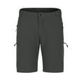 thumbnail image 1 of MIUOWANP Men's Cargo Shorts with Multiple Zipper Pockets Solid Color Quick Drying Shorts Elastic Waist Short Pants Size L(6)Gray, 1 of 5
