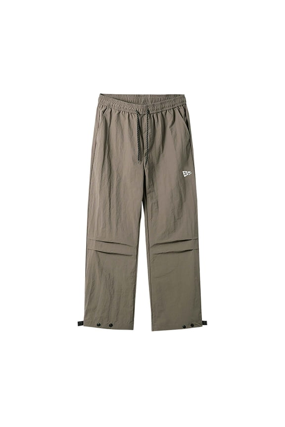 Men's Pants Casual Men Outdoors Fashion Water Proofing Design Solid Casual Elastic Waist Pocket Cargo Pants M Khaki