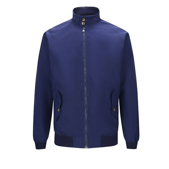 MaFYtyTPR Men's Sport Coats Thin Reflective Spliced Zipper Jacket With Embedded Thread Loose Casual Jacket on Blue L(US 8)