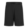 thumbnail image 1 of MIUOWANP Men's Sport Shorts with Zipper Pockets Solid Color Adjustable Buckle Ice Silk Quick Dry Five-Point Pants Size XXXL(12)Black, 1 of 4