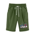 thumbnail image 1 of MaFYtyTPR Shorts for Women Plus Size Women's Shorts Cotton and Linen Fashionable Printing Elastic Waist 5-inch Pants Drawstring 5-inch Shorts, 1 of 4