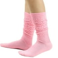 thumbnail image 1 of MIUOWANP Socks for Women Ankle High Women's Solid Color Warm Stockings From The 1980s To 1990s, Super Long Tight Knit Pile Socks Hot Selling Products Free Size Pink, 1 of 1